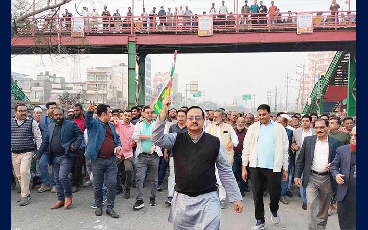 তারেক রহমানের ময়মনসিংহে আগমন উপলক্ষে শুভেচ্ছা মিছিল