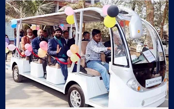 শাবি ক্যাম্পাসে চালু শাটল গাড়ি