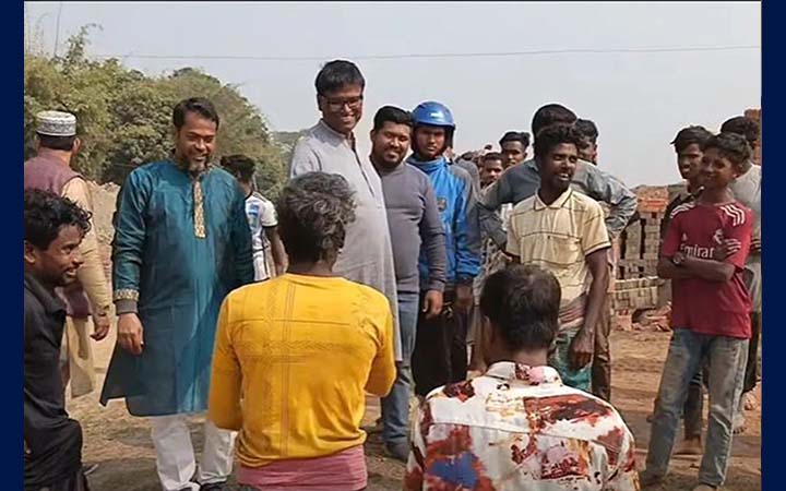 ধানের শীষে ভোট চেয়ে মাজেদ বাবুর গণসংযোগ