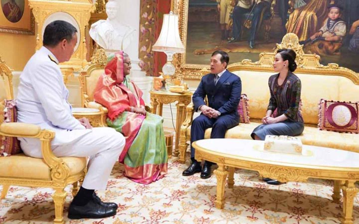 থাইল্যান্ডের রাজা-রানির সঙ্গে প্রধানমন্ত্রীর সৌজন্য সাক্ষাৎ