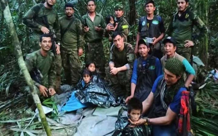 অ্যামাজনে বিমান দুর্ঘটনার ৪০ দিন পর উদ্ধার ৪ শিশু-কিশোর