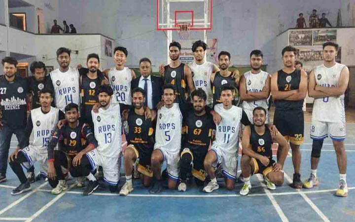 রাবির আন্তঃবিভাগ বাস্কেটবল চ্যাম্পিয়ন রাষ্ট্রবিজ্ঞান বিভাগ