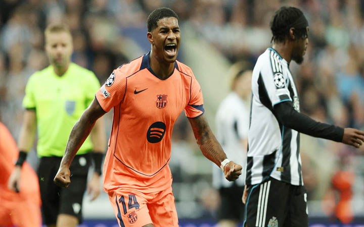 রাশফোর্ডের নৈপুণ্যে ইউসিএলে শুভসূচনা বার্সেলোনার