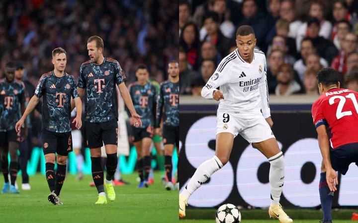 চ্যাম্পিয়ন্স লিগে একই দিনে হারল রিয়াল-বায়ার্ন