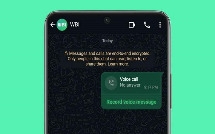 হোয়াটসঅ্যাপে মিসড কলের পর রিপ্লাই দেওয়া যাবে ভয়েস মেসেজে
