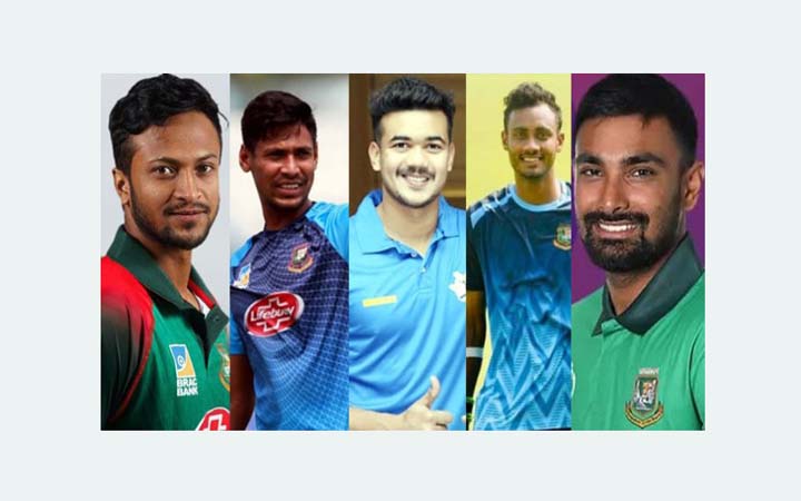 আইপিএল নিলামে বাংলাদেশের পাঁচ ক্রিকেটার