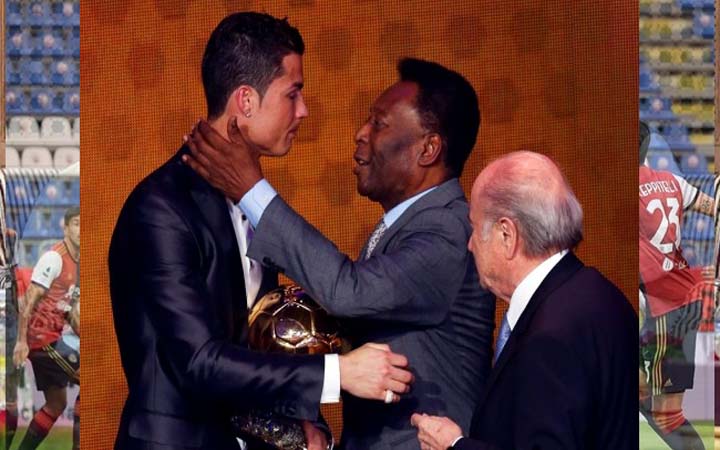 রোনালদোকে শুভেচ্ছা জানালেন পেলে