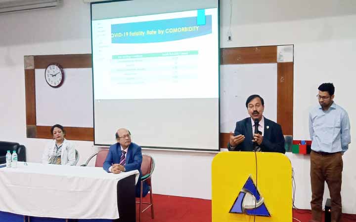 করেনাভাইরাস বিষয়ে আদ্-দ্বীন মেডিকেল কলেজে সেমিনার