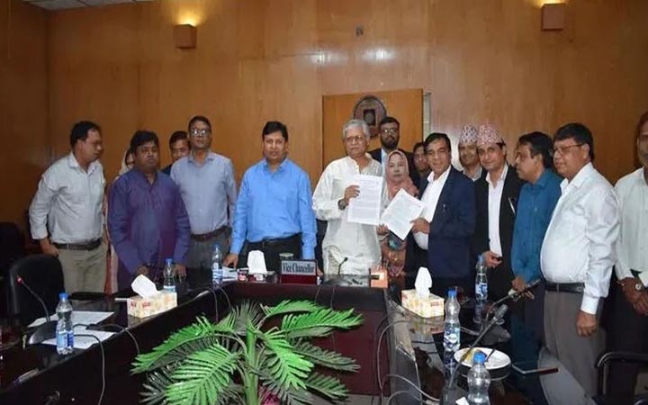রাবির সঙ্গে নেপালের ত্রিভুবন বিশ্ববিদ্যালয়ের সমঝোতা স্মারক স্বাক্ষর