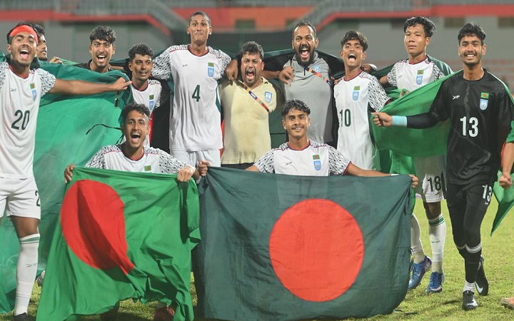 টাইব্রেকারে ভারতকে উড়িয়ে সাফের চ্যাম্পিয়ন বাংলাদেশ