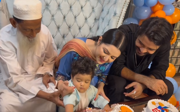 অভিমান ভুলে একসঙ্গে রাজ-পরীমণি!