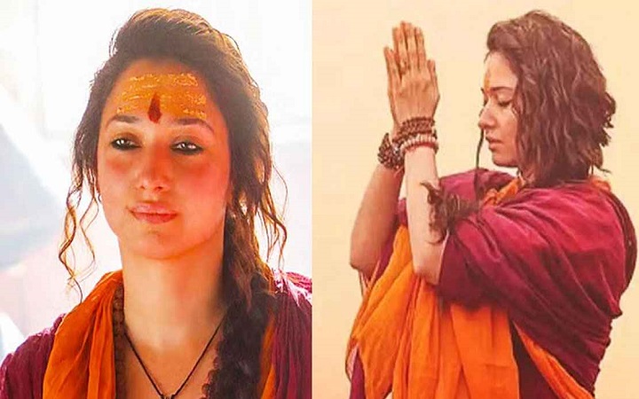 এবার সন্ন্যাসিনী বেশে দক্ষিণী তারকা তামান্না ভাটিয়া!