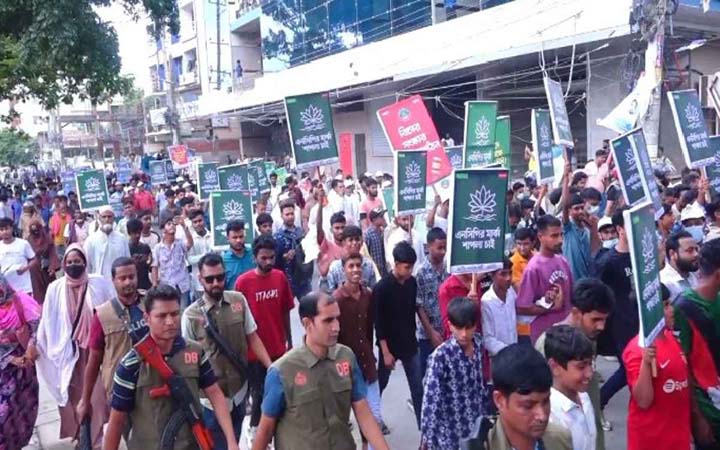 দেশ গড়তে টাঙ্গাইলে এনসিপির জুলাই পদযাত্রা