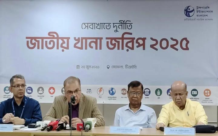 সেবাখাতে দুর্নীতিতে শীর্ষে ময়মনসিংহ, ঘুষে খুলনা বিভাগ : টিআইবি