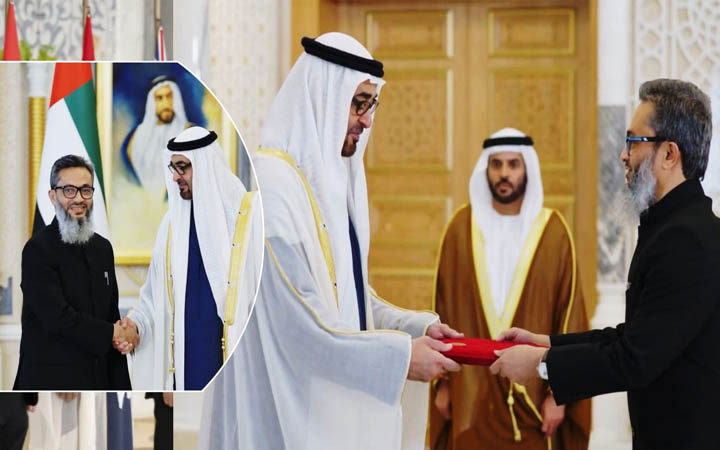 আমিরাতে বাংলাদেশের রাষ্ট্রদূতের পরিচয়পত্র পেশ