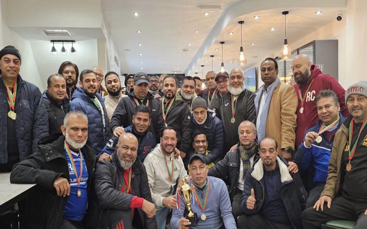 লন্ডনে ফিফটি অ্যাক্টিভ ক্লাব ইউকের ফুটবল টুর্নামেন্ট