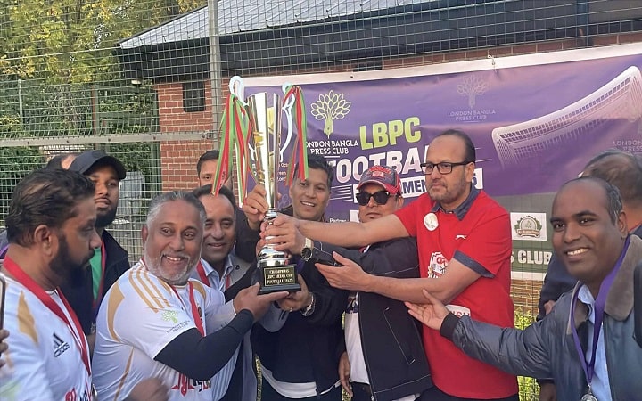 লন্ডন বাংলা প্রেস ক্লাবের ফুটবল টুর্নামেন্ট অনুষ্ঠিত