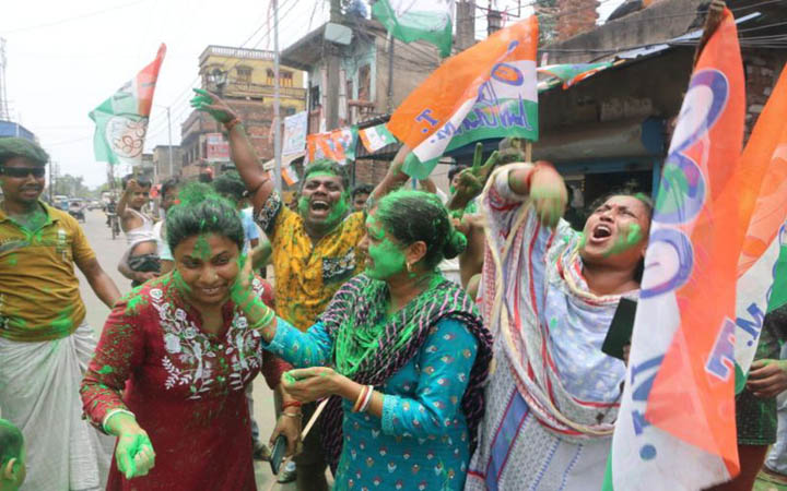 পশ্চিমবঙ্গে পঞ্চায়েত ভোটে আবারো বড় সংখ্যক আসন তৃণমূল কংগ্রেসের