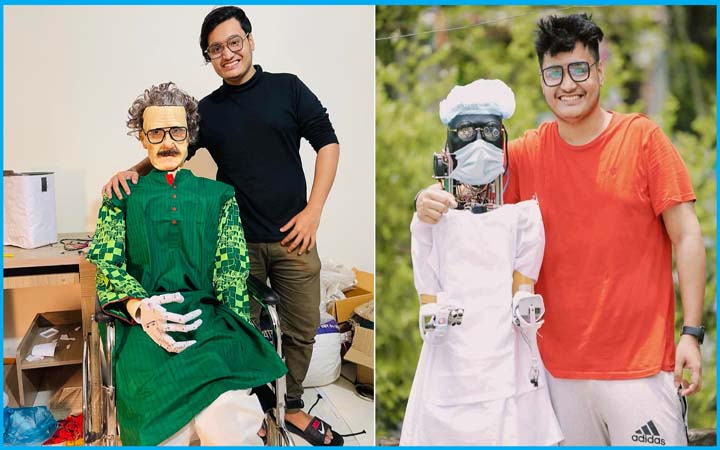 দেশে ভবিষ্যতে রোবটিক্স ইন্ডাষ্ট্রি প্রতিষ্ঠা করতে চায় তরুণ উদ্ভাবক মুন