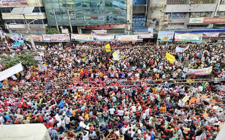 নয়াপল্টনে বিএনপির সমাবেশ শুরু
