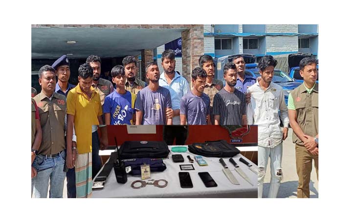 সিরাজগঞ্জে পুলিশের গাড়িতে ছিনতাইয়ের ঘটনায় গ্রেফতার ৬