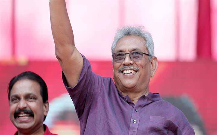 শ্রীলঙ্কার প্রেসিডেন্ট হওয়ার পথে গোতাবায়া রাজা পাকসে