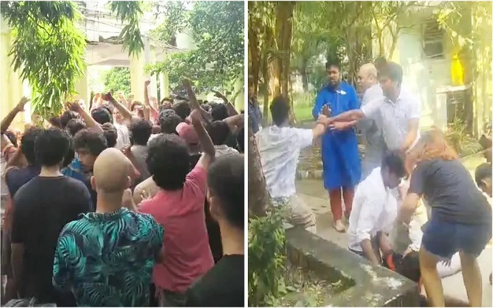 পশ্চিমবঙ্গে হিন্দুত্ববাদীদের সঙ্গে শিক্ষার্থীদের সংঘর্ষ