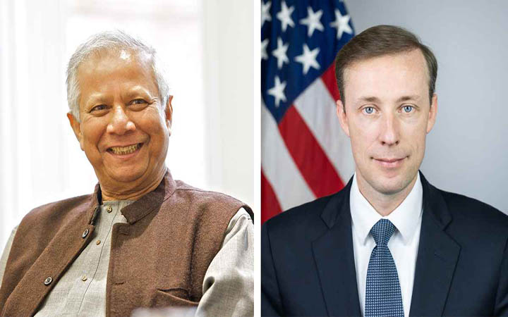প্রধান উপদেষ্টাকে যুক্তরাষ্ট্রের জাতীয় নিরাপত্তা উপদেষ্টার ফোন