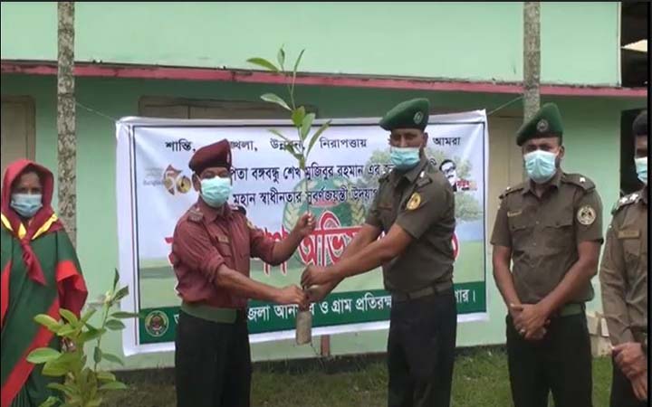 যশোরে  আনসার ভিডিপির বৃক্ষ রোপন