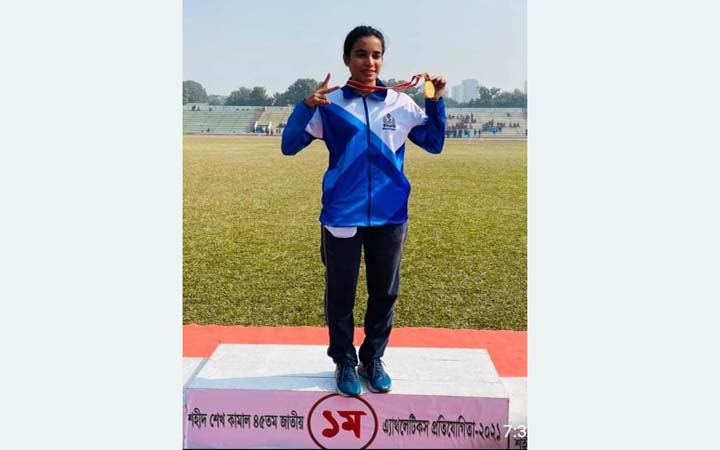 হার্ডলসে টানা ষষ্ঠ স্বর্ণপদক জয় ইবির তামান্নার